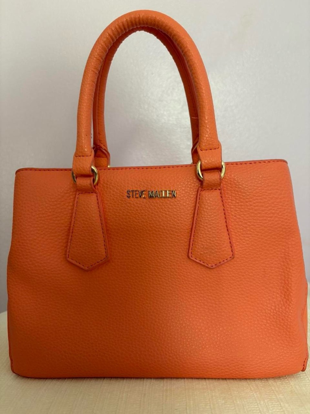 Steve Madden Orange/Coral Tote Bag with Crossbody Strap & Wallet